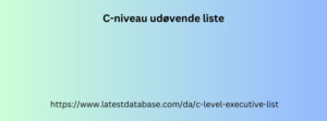 C-niveau udøvende liste