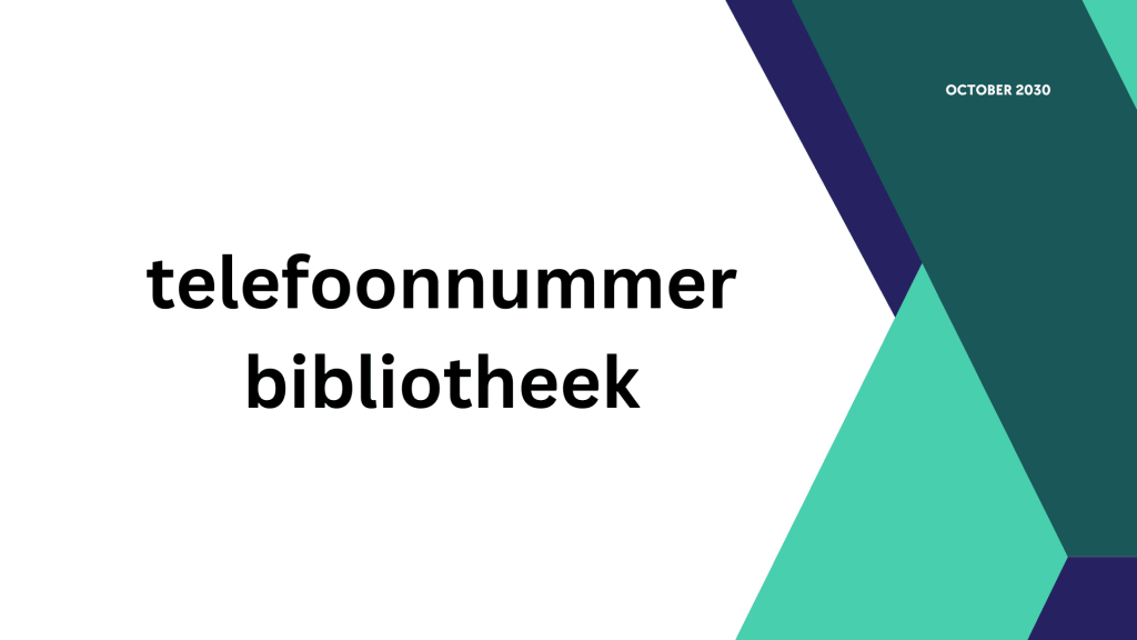 telefoonnummer bibliotheek