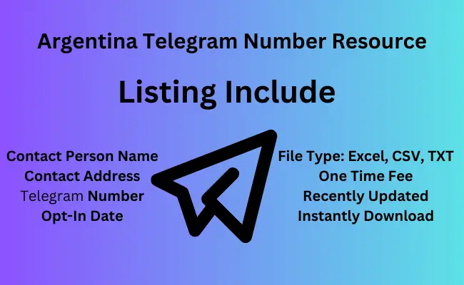 Argentina telegram number resource