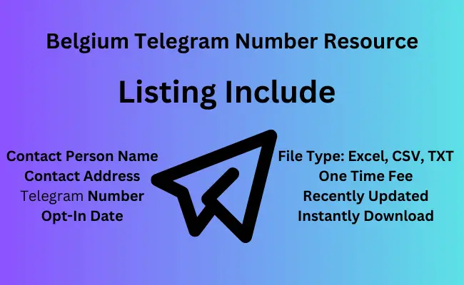 Belgium telegram number resource