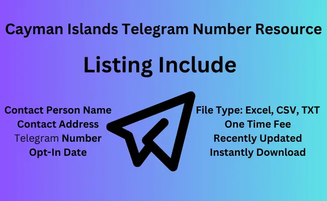 Cayman Islands telegram number resource