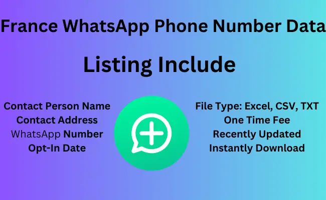 France whatsapp phone number data