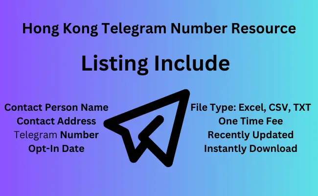 Hong Kong telegram number resource