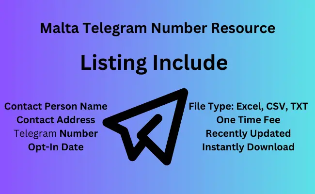 Malta telegram number resource