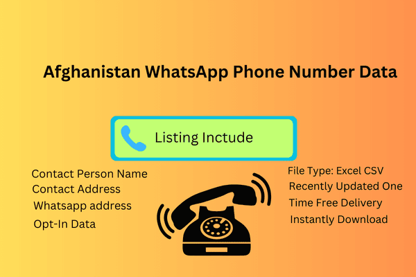 Afghanistan WhatsApp Phone Number Data