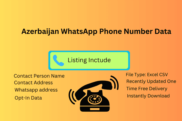 Azerbaijan whatsapp phone number data